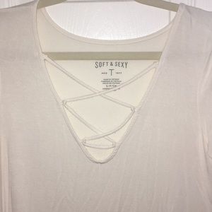 Aerie | Lace up blouse